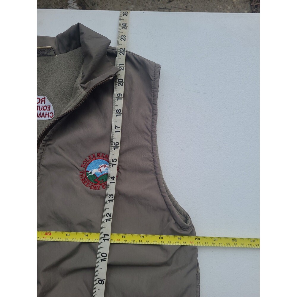 Vtg Rolex Equestrian Championship Puffer Vest Western Boink Made in USA - Picture 9 of 9